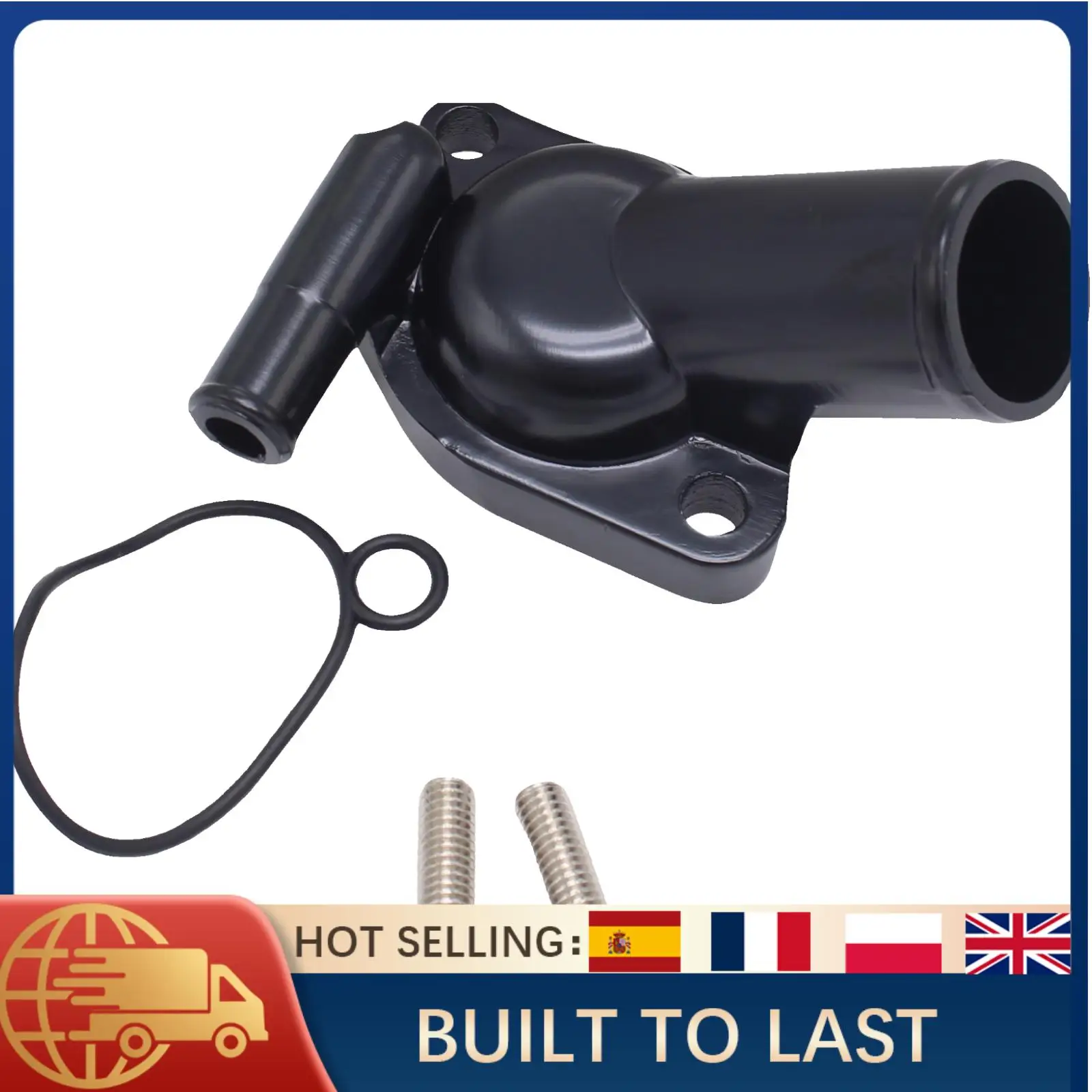 

Корпус термостата с водяной горловиной, черный для Holden 253 304 308 V8 с одним выходом, подходит для HT HG HJ HX Torana LH LX Детали охлаждения двигателя