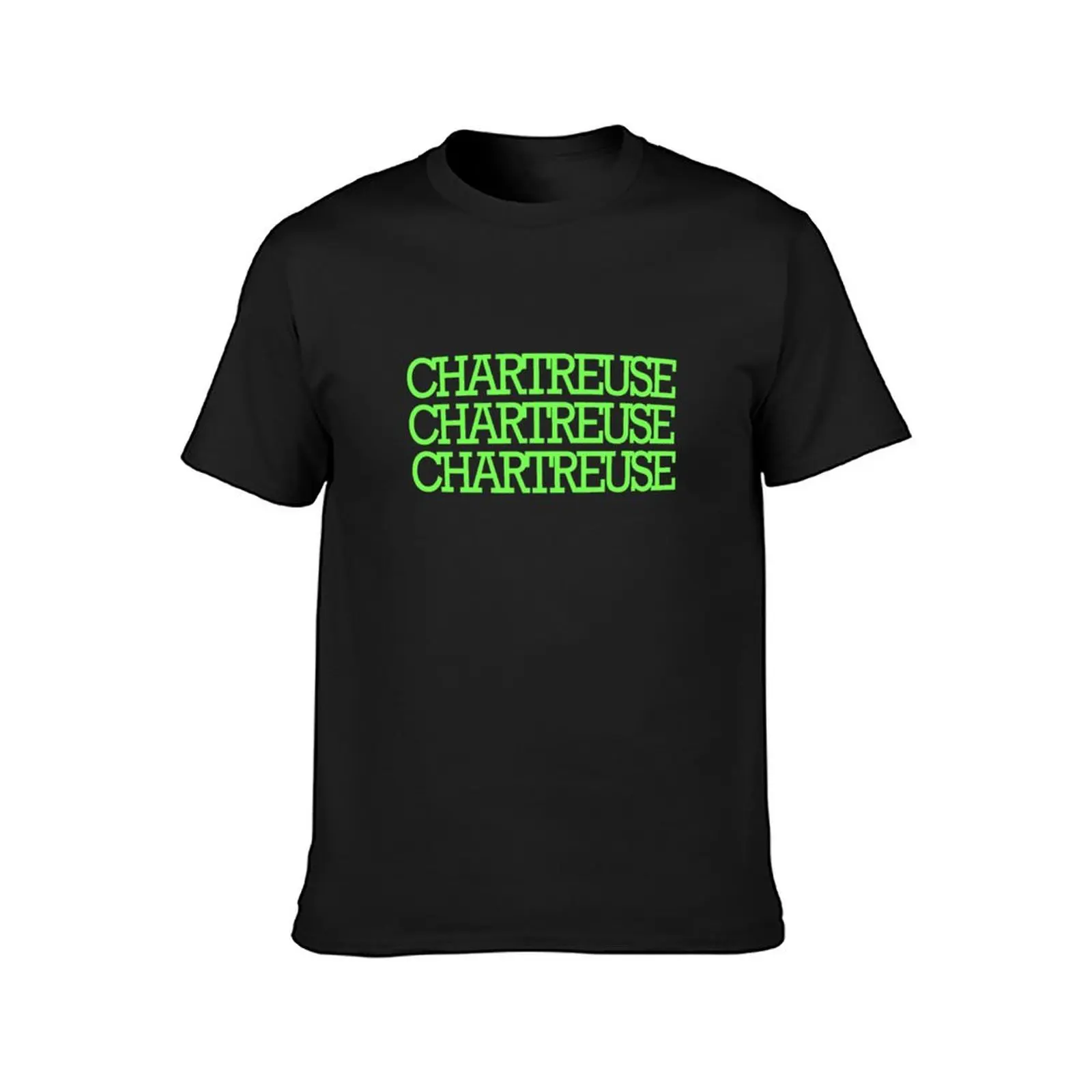 Chartresue Chartreuse kolorowa koszulka Chartreuse szybkoschnąca hipisowska odzież urocza bluzka dla fanów sportu t-shirty dla mężczyzn — zdjęcie 3