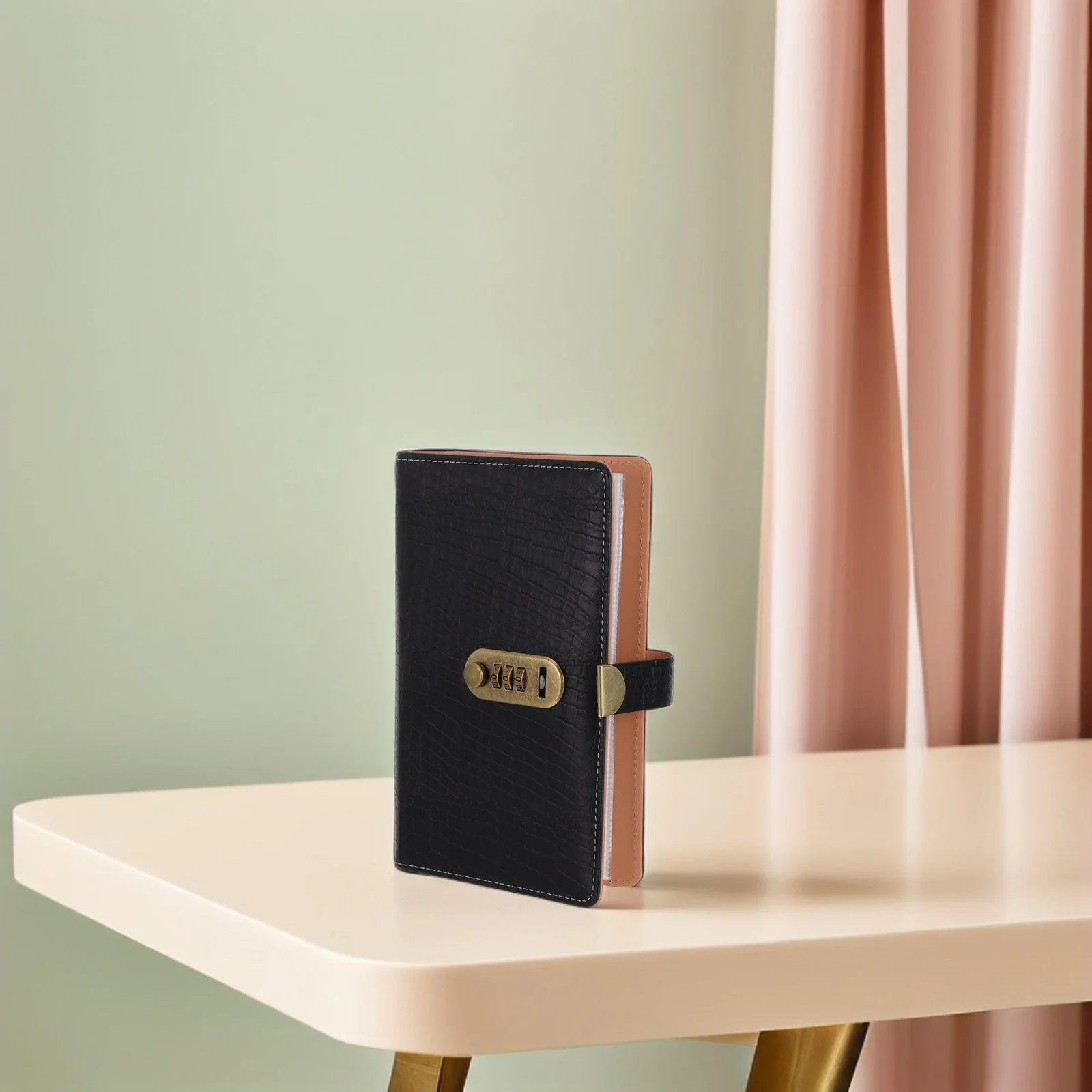 1 Piece Password Lock Ticket Holder Shockproof Material for Men Business Wallet with Multi-Functional Storage Layers