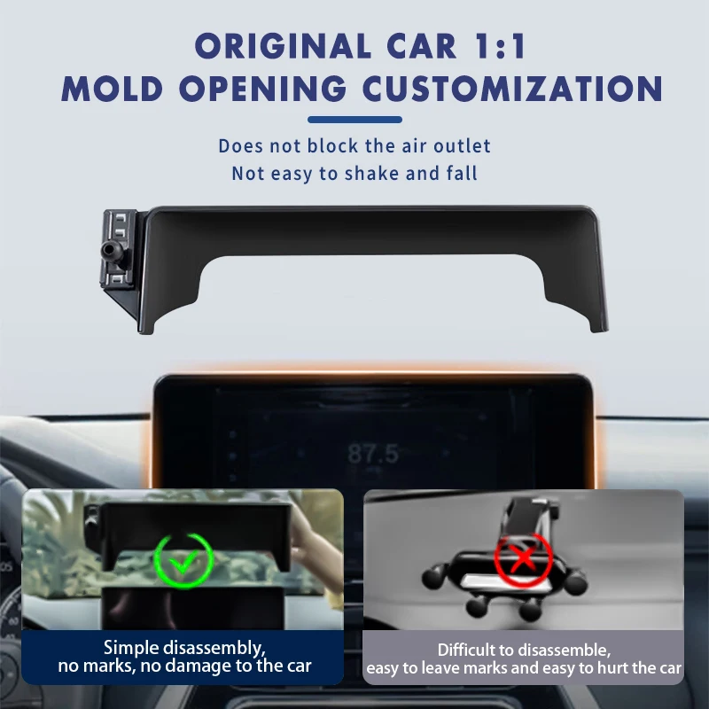 Car Dashboard Phone Holder For Honda XR-V Vezel 2023 2024 Mobile Support 1:1 Custom-Sized for Navigation Anti-Shake Accessories