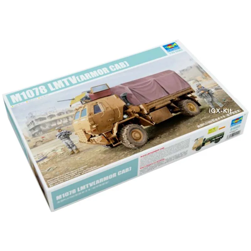 

Trumpeter 01009 1/35 US M1078 LMTV грузовой Тактический грузовик с армированной кабиной военный автомобиль подарок игрушка пластиковая сборка набор строительных моделей