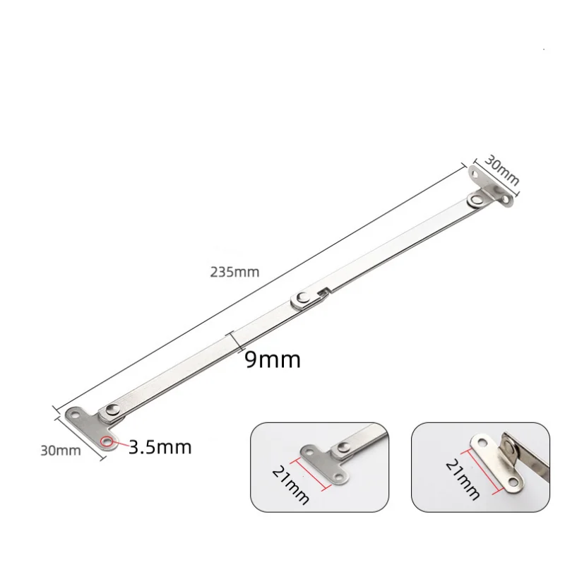 2pcs/Set Stainless Steel Cabinet Cupboard Furniture Doors Close Lift Up Stay Support Hinge Kitchen Long Service Life