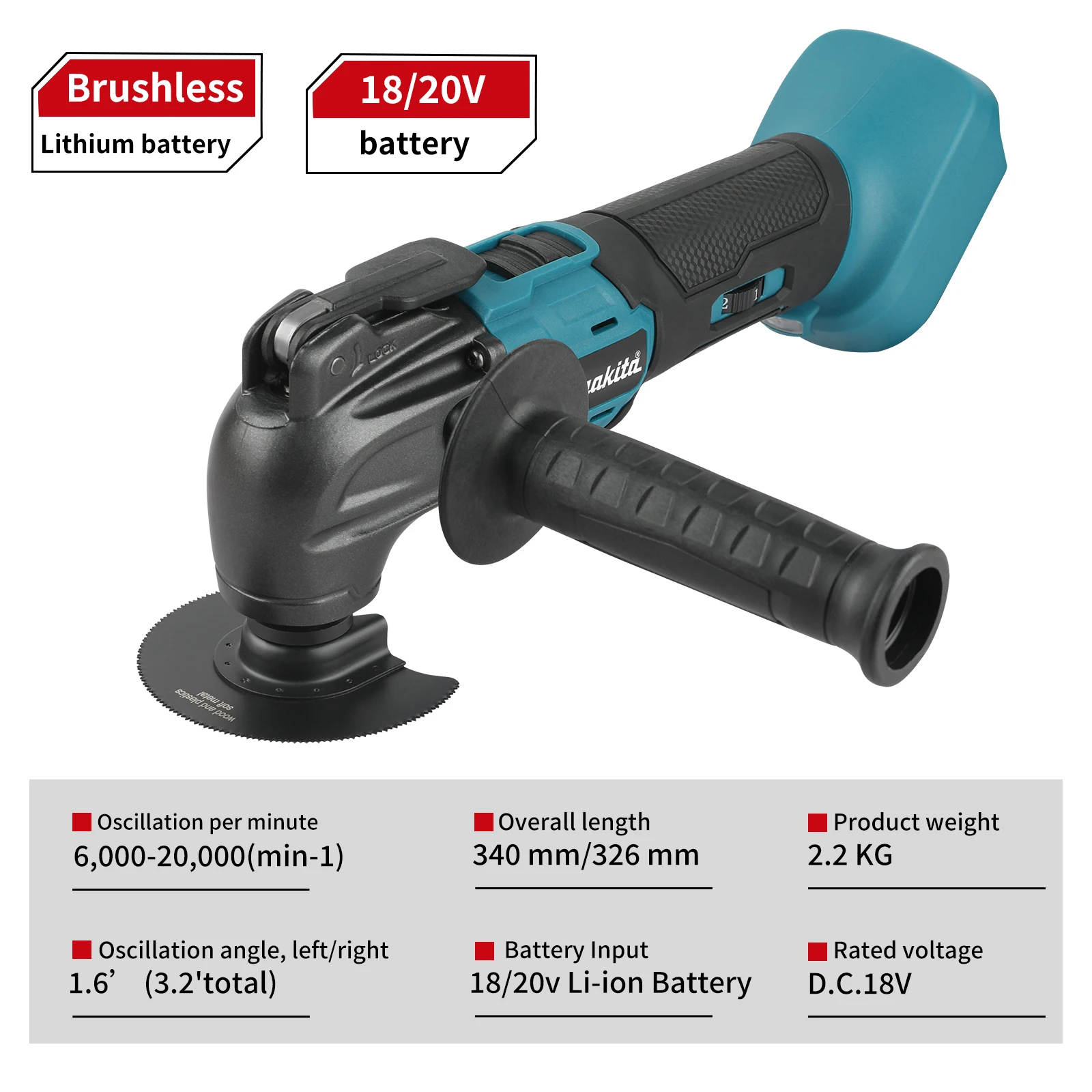 For Makita 18v Battery Pins DT - Oscillating Multi Tool ulasan dan harga