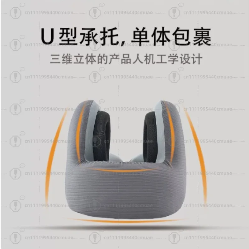 Memory Foam Travel Neck Pillow with Noise Reduction - U-Shaped Bluetooth Music Pillow for Ultimate Comfort on the Go travel