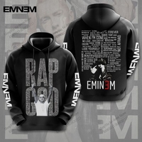 Rapper Eminem 3d Print Hoodie Men Women Fashion Rap Hoodies Sweatshirt Boy Coat Women Sweats Men Hoodie Album Clothes Large Size