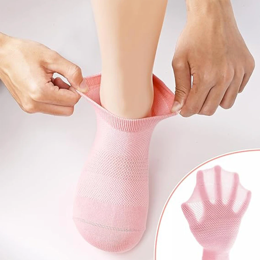 1 pair，Non Slip Pilates Socks with Grips for Women, Grip Socks for Yoga  Barefoot Workout Anti Skid Athletic Socks Ballet, danc