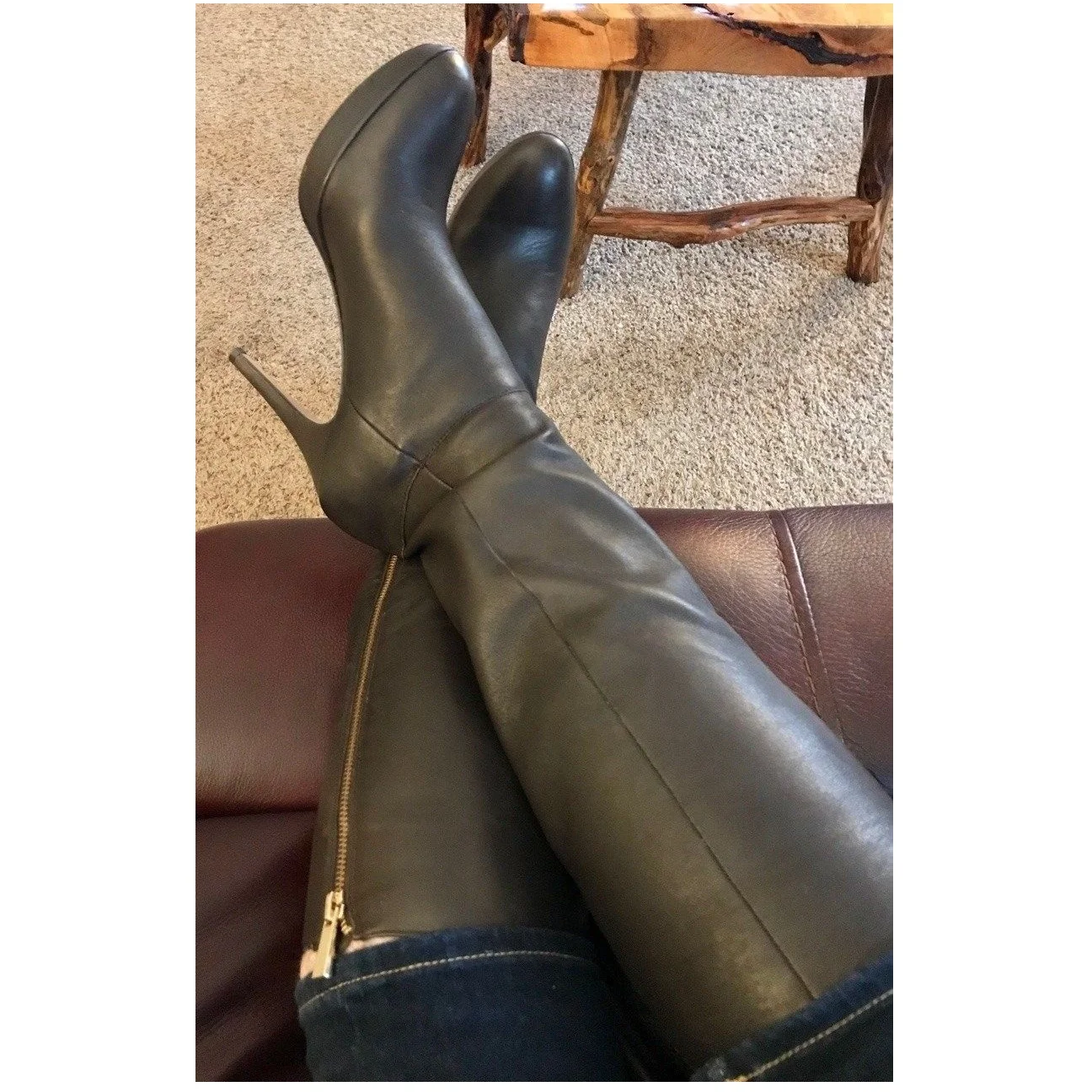 

Black Zipper Matte Platform Boots Thin High Heel Round Toe Fashion Sexy Cool 2025 Summer Big Size Woman Shoes Zapatillas Mujer