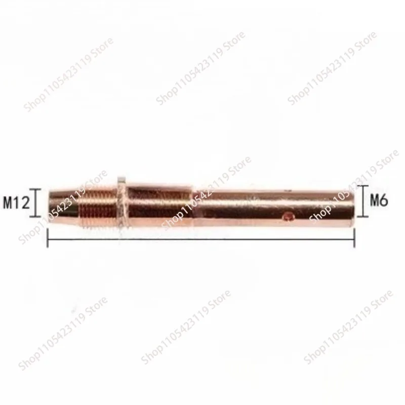 2pcs Welding Mechanical Pistol Head Conductive Connection Copper Rod 350A Connecting Rod 500