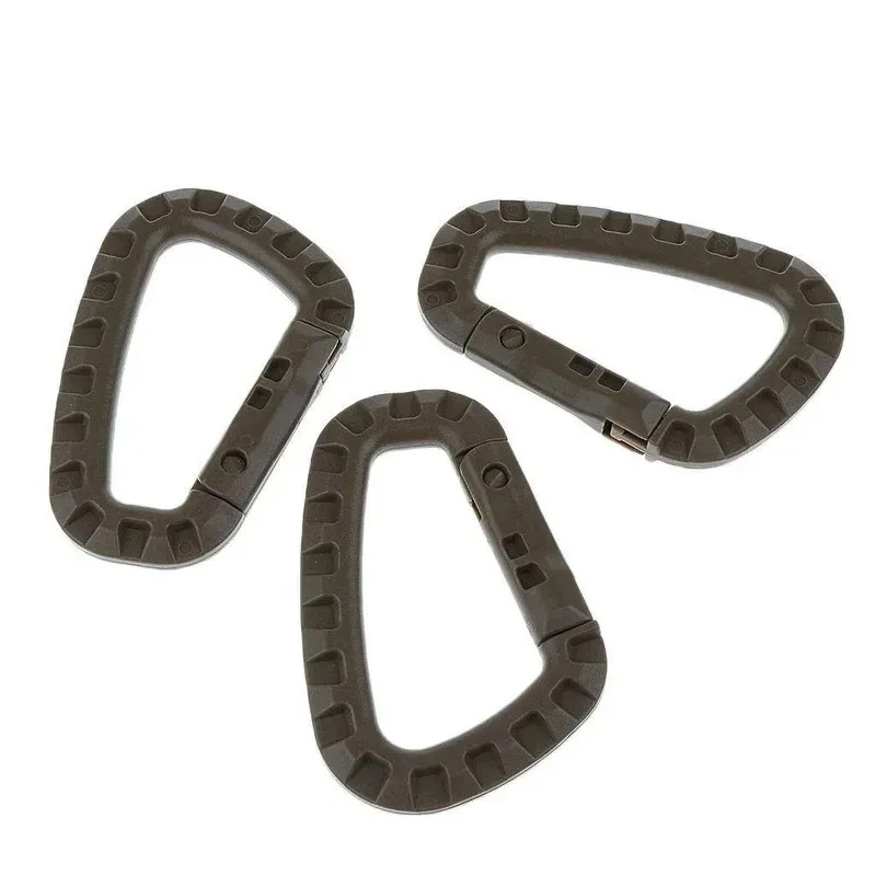 2/8/10pcs Tactical Carabiner Carabina Karabiner Clip Plastic Cadet Hiking Camping