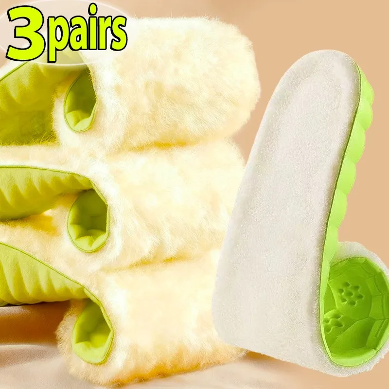 1/3Pairs الشتاء رشاقته أفخم قوس دعم النعال للنساء الرجال الذاتي ساخنة الحرارية مزيل العرق رغوة الذاكرة منصات الأحذية الرياضية