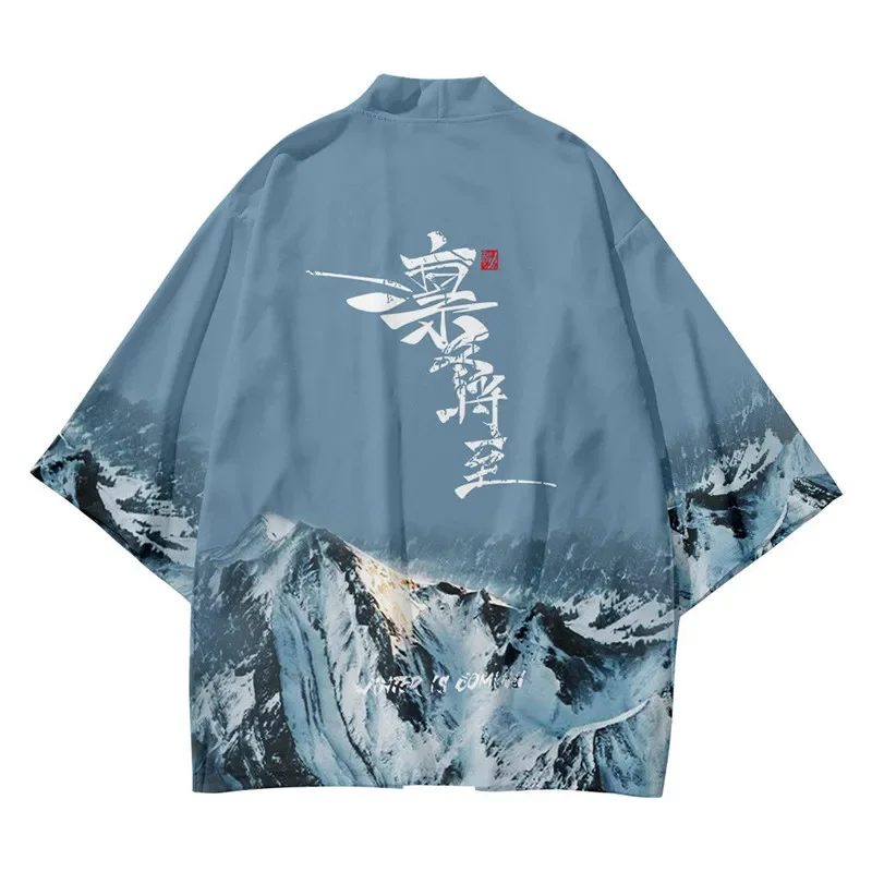 COS Paly Tradycyjny Japoński Strój Kimono Kobiety Męskie Samuraj Haori Plaża Yukata Kardigan Moda Nowa Bluzka Jakości Unisex