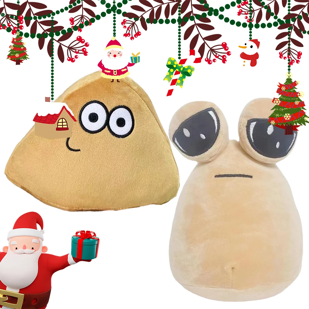 

20/22 CM Emotion Alien Plushie Birthday Gifts Alien Pou Plush Toy Home Decor Stuffed Animal Pou Doll for Kids for Christmas Gift