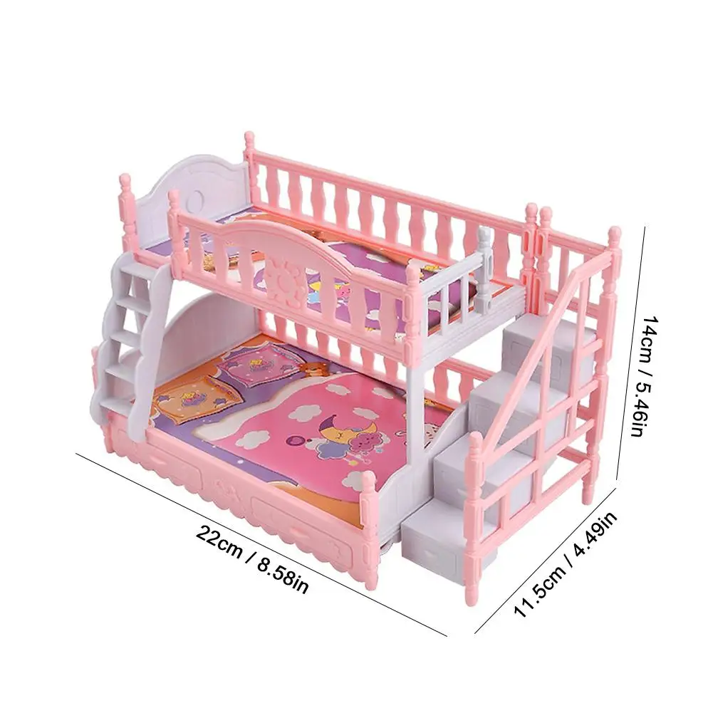 Small Furniture Ornament Miniature Bed Bunk Living Room Decoration Mini Baby Bed