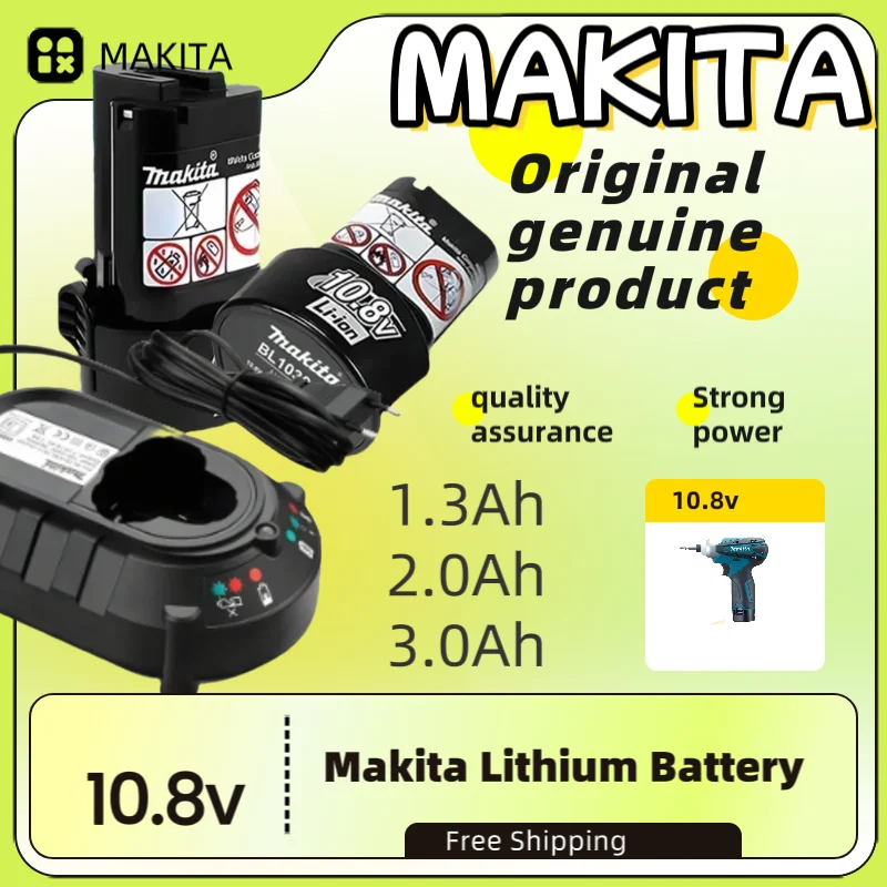 

Genuine Makita 10.8V Replacement Battery 1.3A/1.5A/3A Options for BL1013 BL1020 BL1030 Power Tools