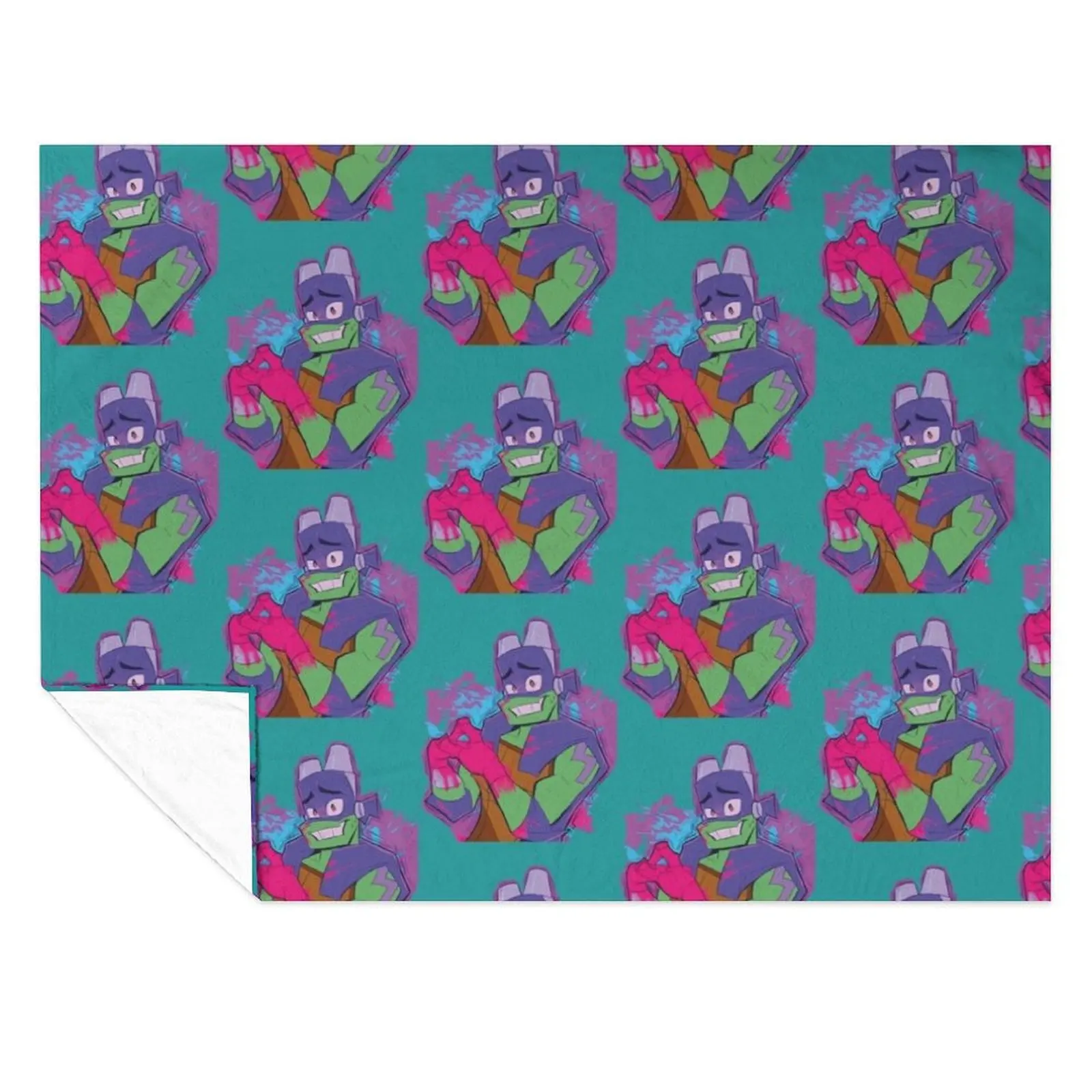 

Donatello ROTTMNT Throw Blanket Blankets Sofas Of Decoration Soft Decorative Beds Blankets