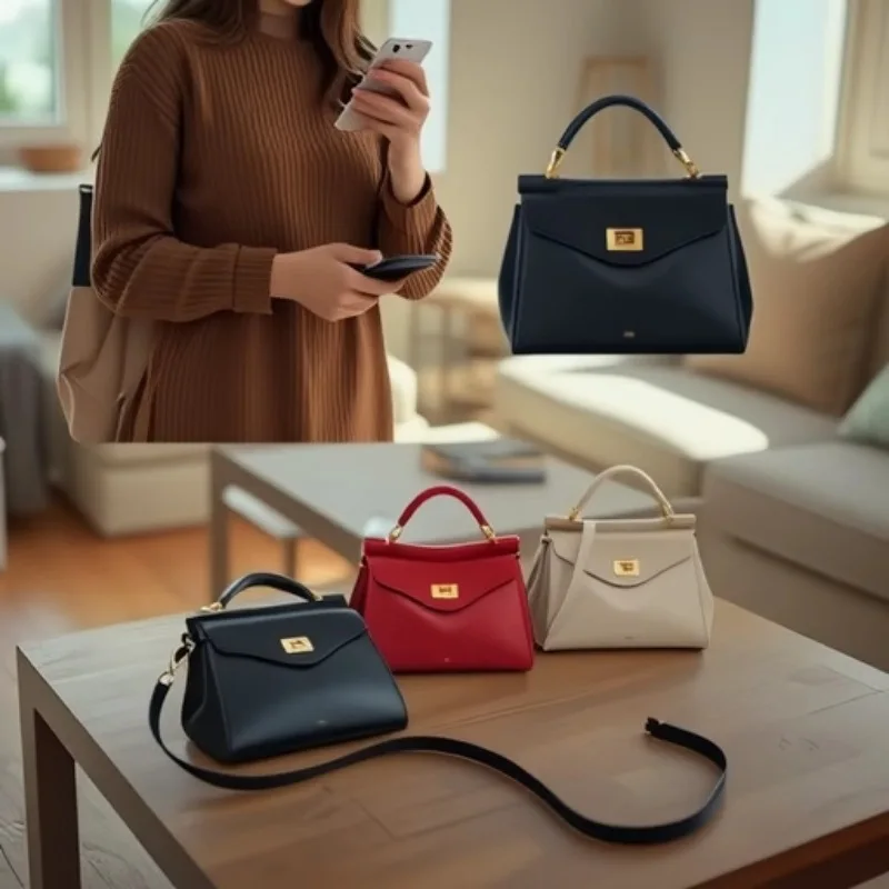 JW PEI 2026 Pillow Bag with Lock Clasp Women's Small Handbag Work Commute Shoulder Bag Crossbody Design with Stitching Details