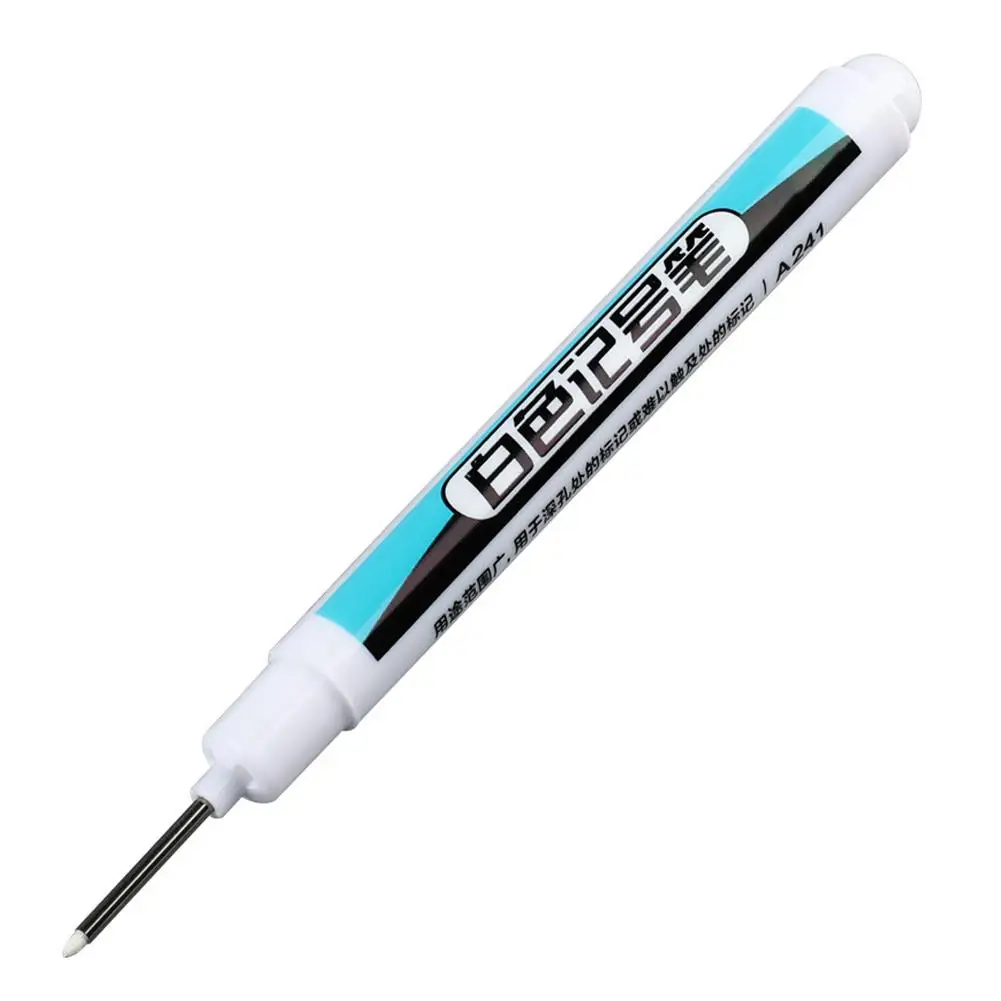 White Marker Oil-based Woodworking Marker Fine Head Quick-drying Ink Fluency Writing Suitable For All Kinds Material Surfac D0N3
