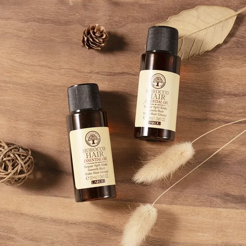 30 مللي العناية بالشعر زيت الأركان المغربي النقي زيت أساسي للشعر لأنواع الشعر الجاف منتجات العناية بالشعر متعددة الوظائف للمرأة #6