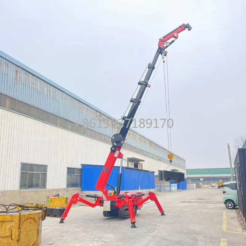 Yugong 10m 16m 22m ارتفاع الرفع طويل بوم العنكبوت رفع CE المعتمدة كرين العنكبوت