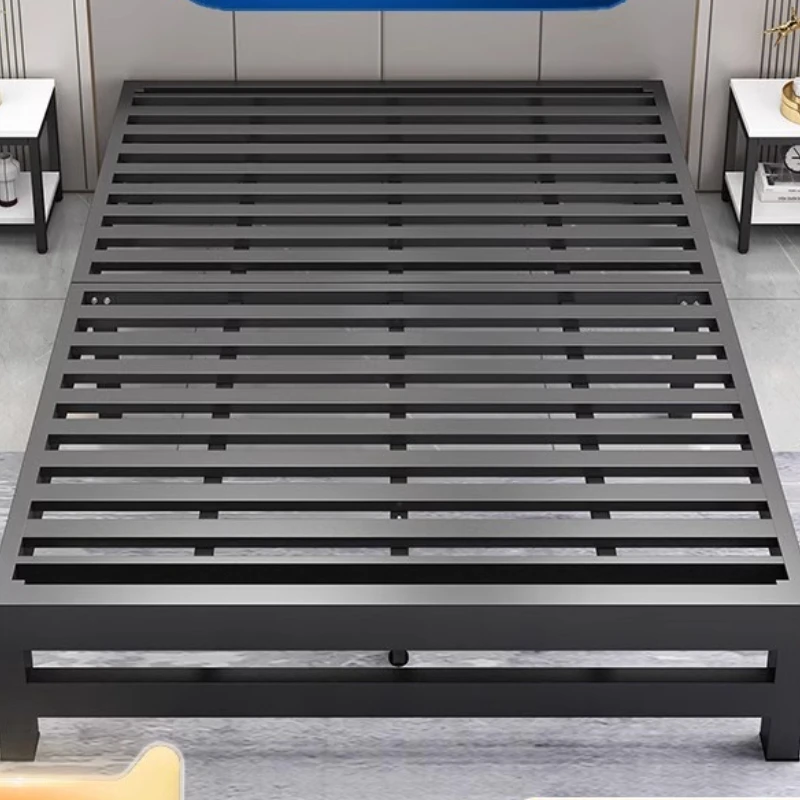 

Wrought iron bed double bed modern simple 1.5 meters thickened reinforced iron frame single bed 1.8 rental house