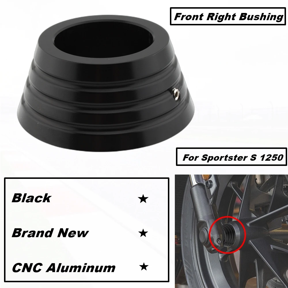 Buje de rueda delantera derecha para Harley Davidson Sportster S 1250 RH1250 2022 2021, espaciador de horquilla, RH 1250