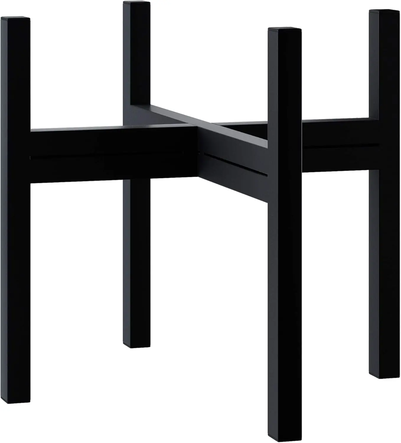 

Подставка для растений середины века, черный металлический держатель для горшечных растений для кашпо до 12 футов, для использования в помещении и на открытом воздухе, подходит для змеиных растений