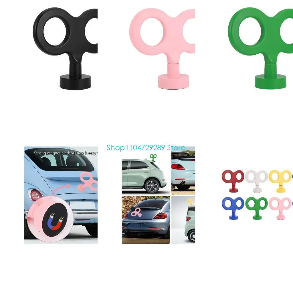 

D8KE 3D Car Electric Rotary Clockwork with Design and USB Charging for Eye Catching Vehicle Decoration