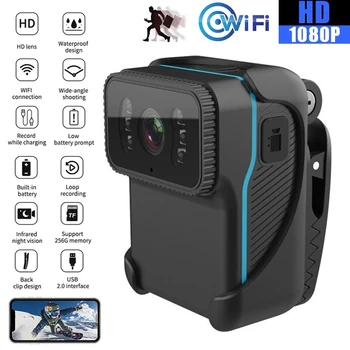 CS02 1080P HD Portable Body Action Camera WiFi DV Camera Loop Recording Support TF Card Night Vision Cam MP4 Video