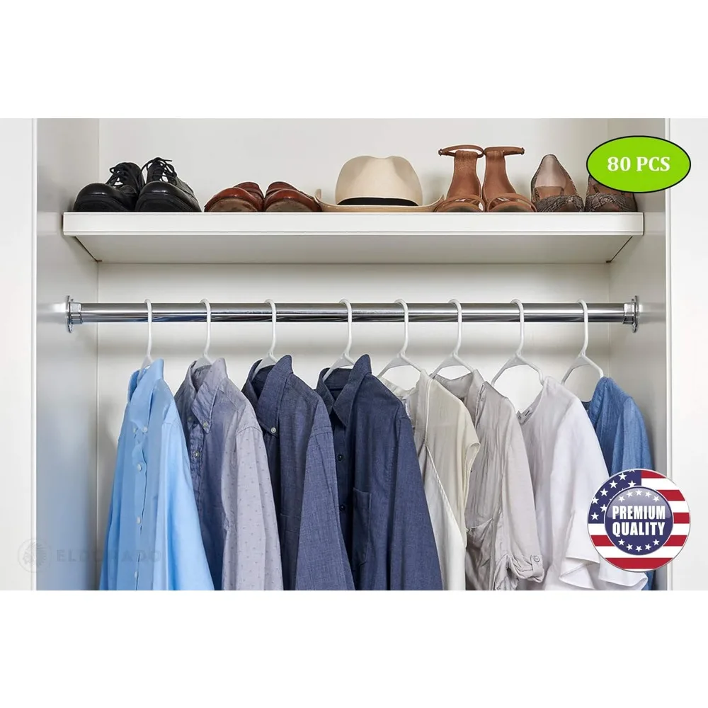 شماعات بلاستيكية لملابس البالغين - مثالية للاستخدام اليومي، مناسبة للقمصان والبلوزات والقمصان والفساتين