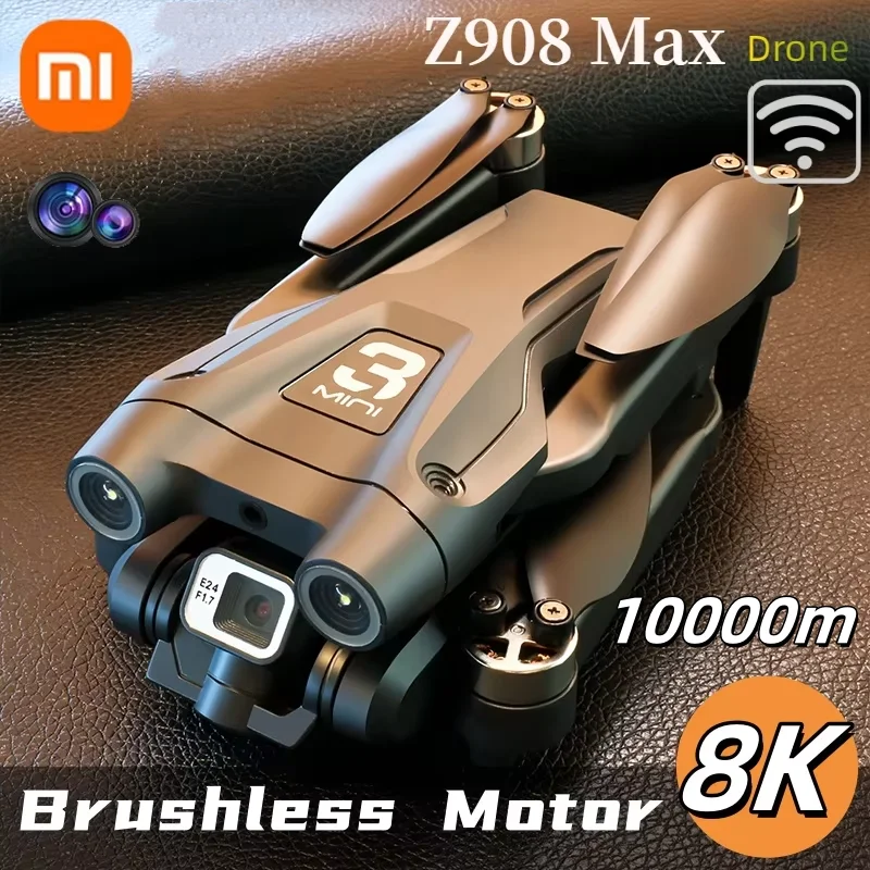 Xiaomi Z908 Drone Pro Max with Dual Camera Professional Brushless Motor GPS Optical FlowObstacle Avoidance Folding Quadcopter 8K