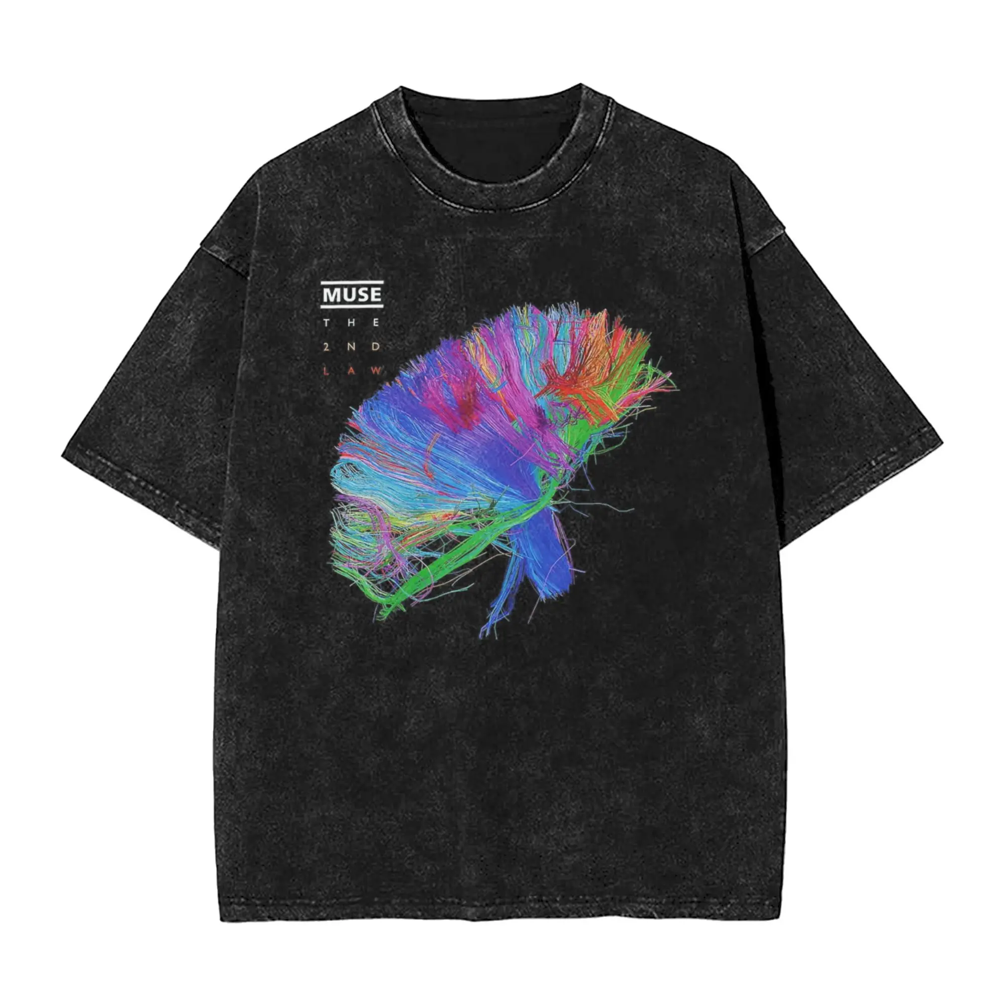 Muse Band T-Shirt été la 2ème loi Vintage T-Shirts coton Harajuku T-Shirt pour Couple à manches courtes imprimé hauts