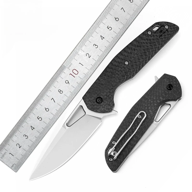 

Высокое качество D2 лезвие ручка из углеродного волокна открытый складной карманный нож для выживания в кемпинге тактические охотничьи ножи для фруктов EDC инструменты