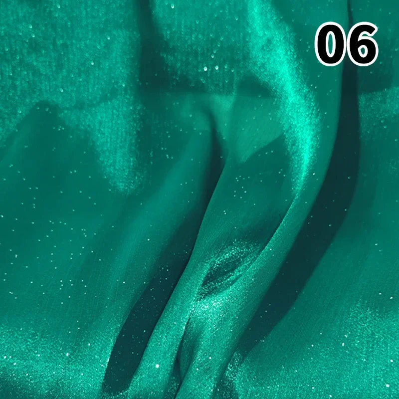 オーガンザの星空のキラキラ生地,日曜大工のドレス,漢服スカート,縫製,結婚式の舞台装飾,メッシュネット,1m