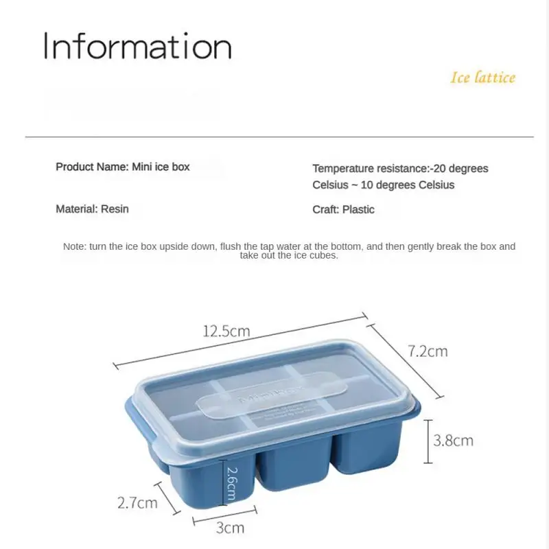 Mold Food Grade Easy To Use High Quality Reusable Multi-function Reusable Ice Tray With Lid Mold Convenient Durable