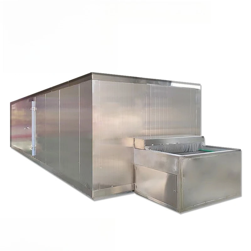 Industrial Quick Rapidly Tunnel Flash Blast Freezer Machine Commercial Refrigeration Equipment Frozen Food
