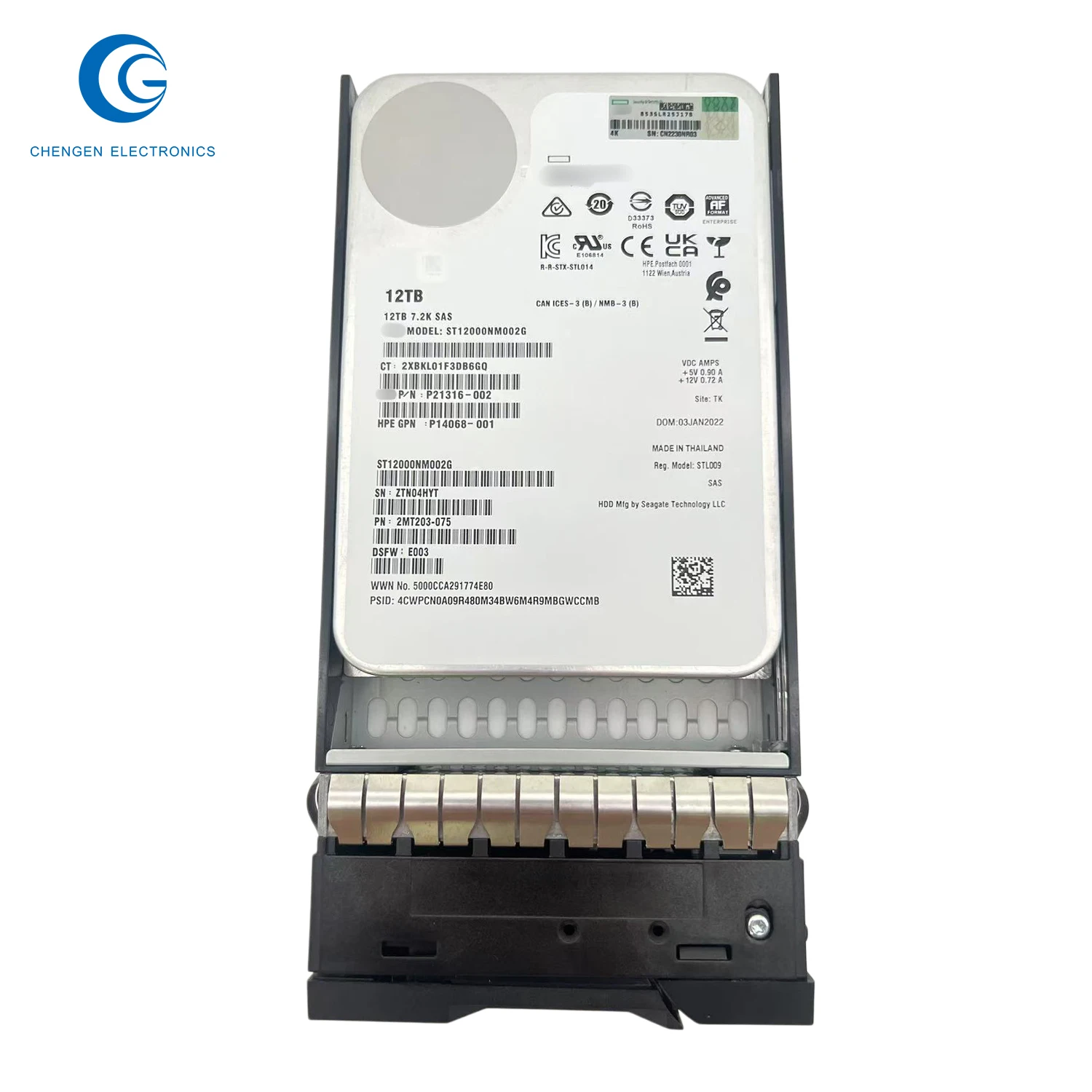 High Quality Hard Disk Drive R0Q61A Msa 12Tb Sas 12G Midline 7.2K 7200Rpm Lff (3.5In) M2 Hdd For Msa Storage