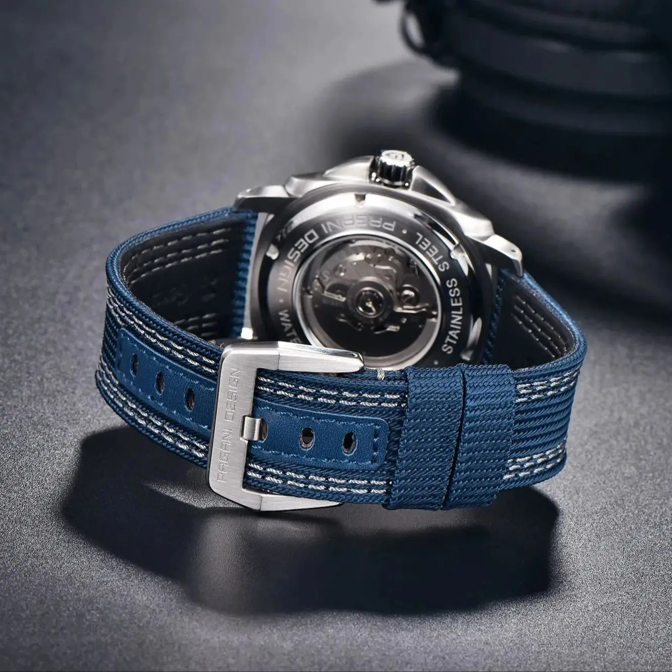 Pagani Design PD1736 Mens Automatic Mechanical Watch 200M Waterproof Luminous Nylon Strap Sports Wristwatch  TMI NH39