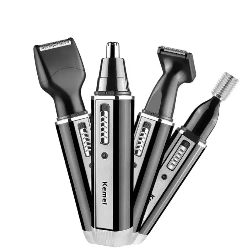 4 in 1 Electric Nose Ear Hair Trimmer Painless Rechargeable Men Women Trimming Sideburns Eyebrows Beard Hair Clipper Cut Shaver