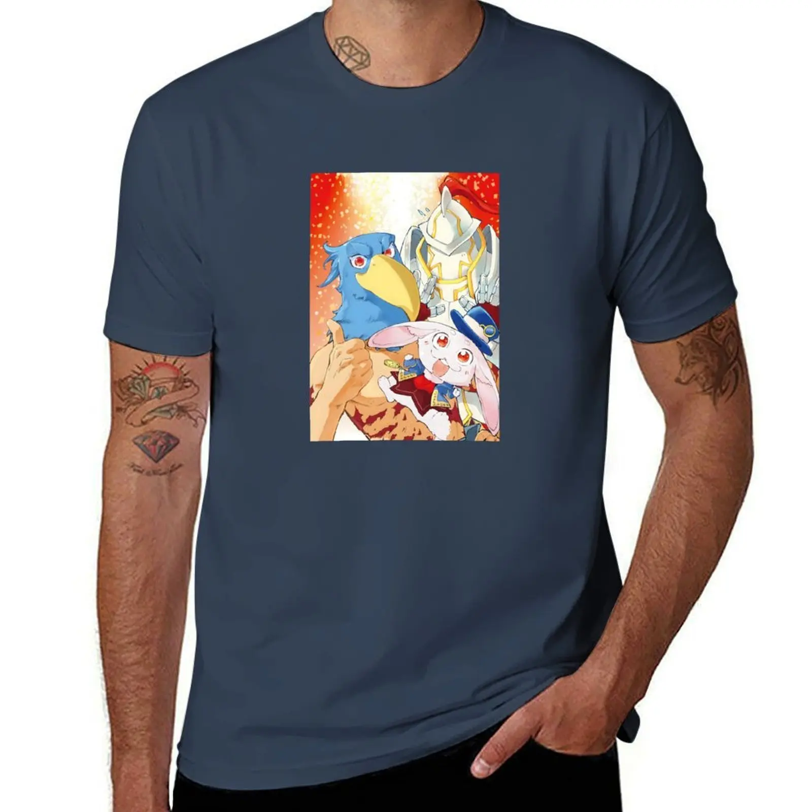 

Shangri La Frontier Inspired VR Family Photo T Shirt T-Shirt graphic t shirts for man mens graphic t shirts T-Shirt