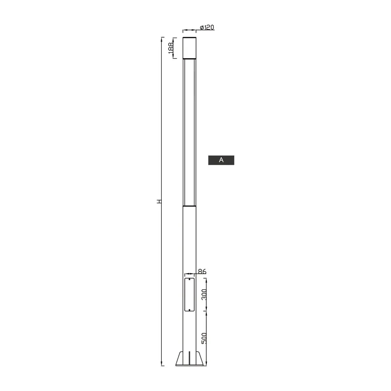 Modern Outside Lights Exterior Lamps Heavy Outdoor Lamp Post Waterproof Outdoor Floor Led Light