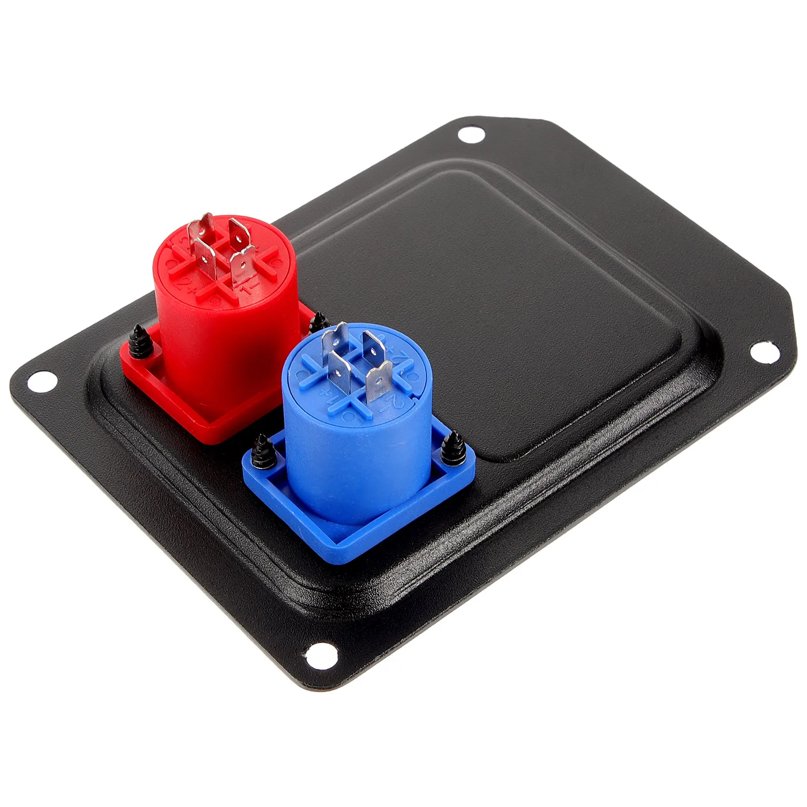 

Aluminum Alloy Audio Speaker Mount Panel Double Holes Microphone Socket Recording Speaker Accessories Lightweight