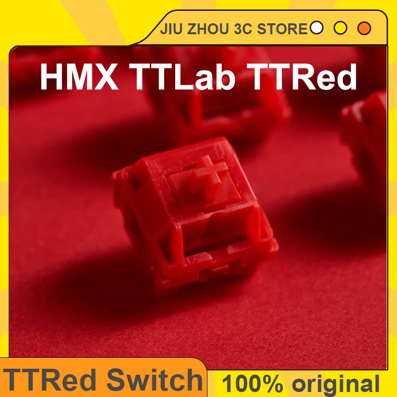 

HMX TTLab TTRed Switch Красный линейный переключатель Mx Механическая ось клавиатуры Горячая замена ПК Игровая клавиатура Пользовательский 5-контактный переключатель Подарки