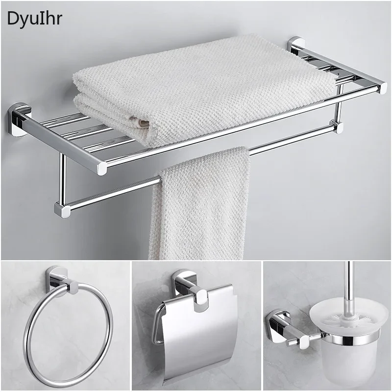 Bathroom decoration accessories Modern Simplicity Bath towel rack Towel rack Bathroom storage rack Toilet brush Soap dish 1pcs