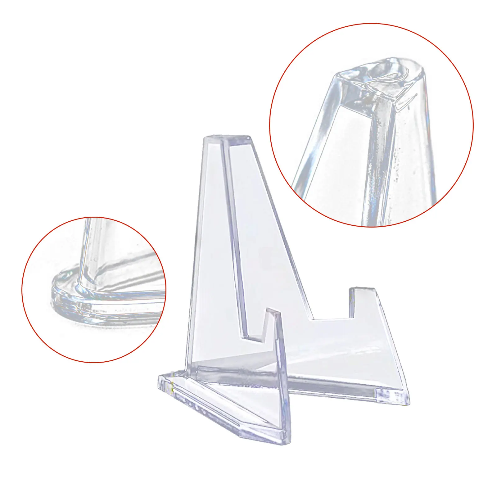 Klar Münze Display Stand 1,42 Zoll Groß Kleine Transparent Münzen Platte Halter Staffelei Stehen Kleine Platte Halter Display Steht Für