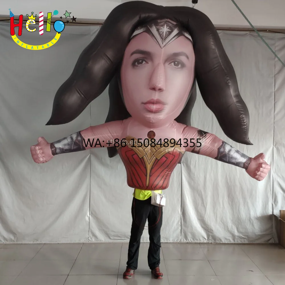 Custom Performance Inflatable Characters Beautiful Girl Costume Inflatable