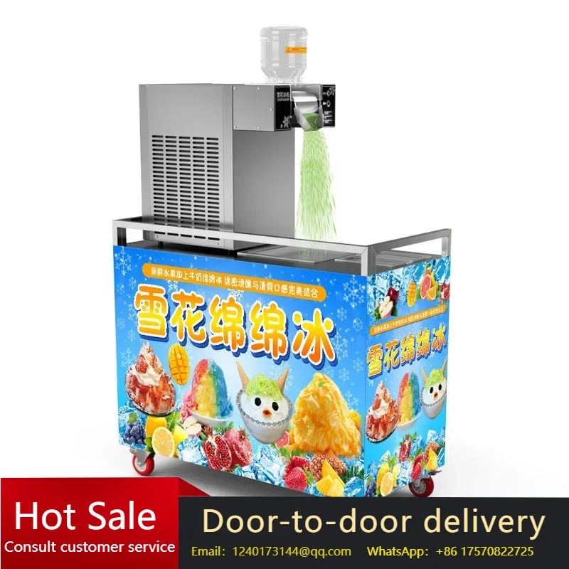Hot Sale Automatic Flake Ice Shaver Manufacturing Ice Milk Snow Shaving Machine With Cheap Price