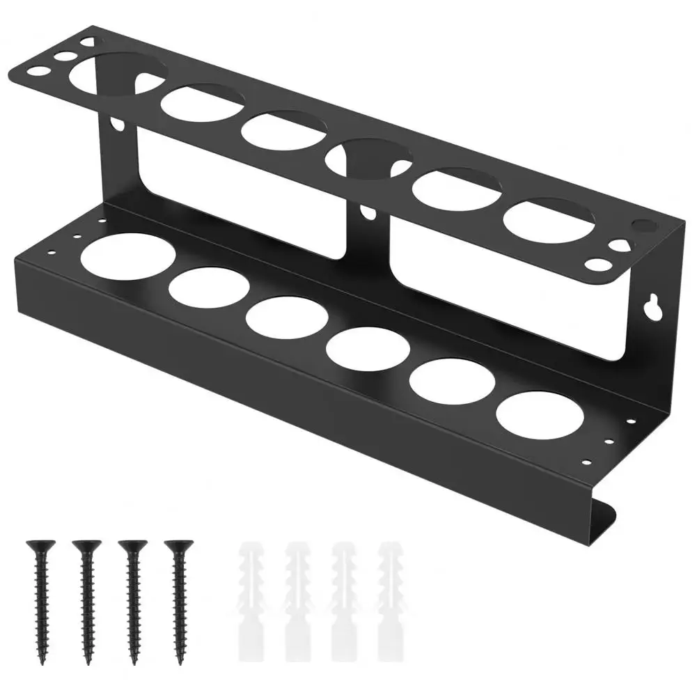 Multi-tool Storage Box Wall Mounted Grease Cartridge Holder Metal Lubricant Tube Organizer Garage Workshop Tool Storage for Easy