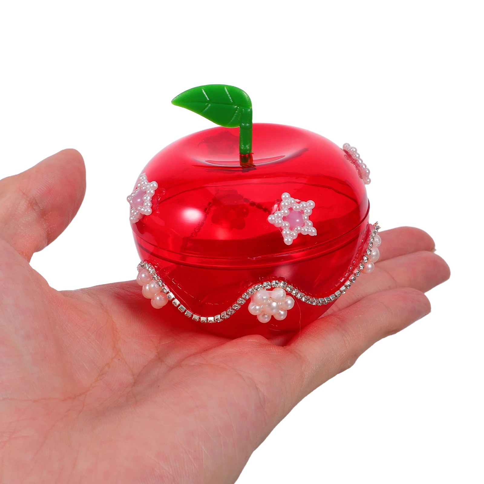 

5 Pcs Apple Jewelry Storage Box Candy Holder Bulk Jars Back-to-school Cookie Container Boxes Apples Apple-shaped Bowl with Lid