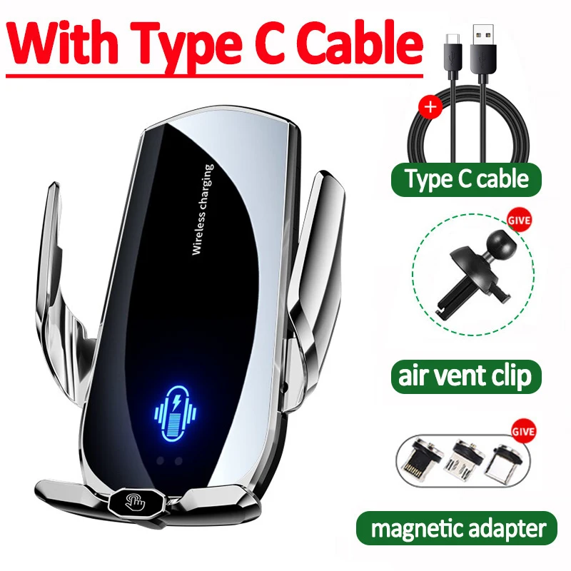 Draadloze autolader magnetische auto telefoonhouder voor iPhone 17 16 15 14 13 12 Pro Xiaomi Samsung snelladen draadloze opladers