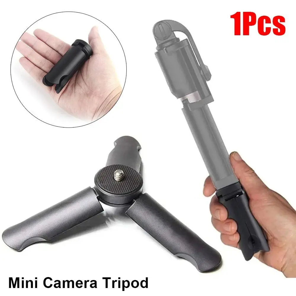 1Pcs New With 1/4'' Screw Mini Tripod Portable Handheld Camera Table Stand Universal Phone Gimbal For Dji Action 5 4 Camera
